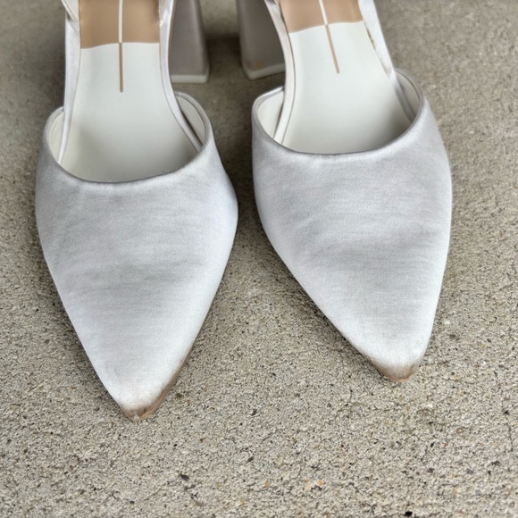 Dolce Vita Carel High Heels in True White Satin - Picture 6 of 9